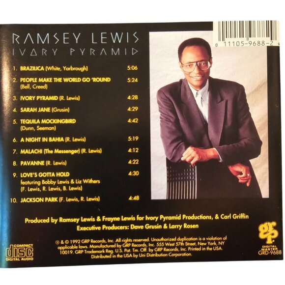 Ramsey Lewis Ivory Pyramid Music CD Jazz Album 1992  37737cd - Picture 2 of 2